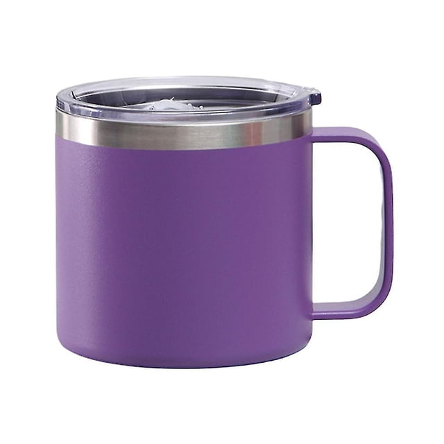 Vaso de Acero Inoxidable YONGSHENG Taza de Leche Doble Capa Aislamiento al Vacío Color Púrpura