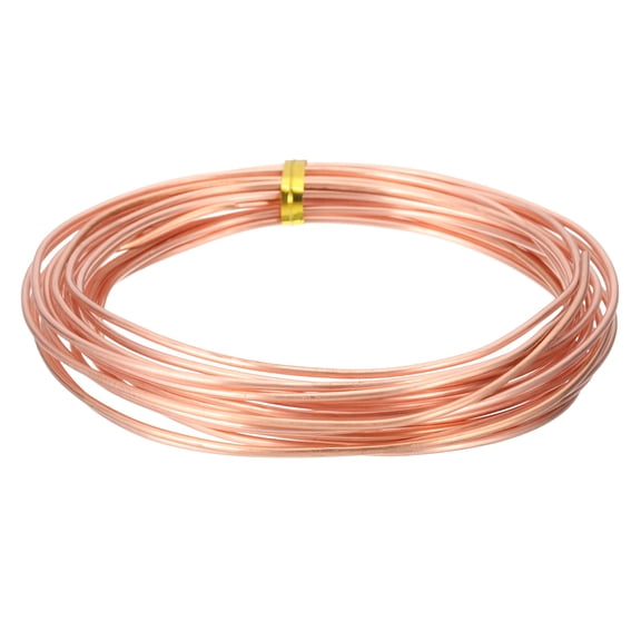 99.9% Pure Copper Wire for Jewelry Making, 14 Gauge (1.6mm) Copper Craft Wire 14.8 Feet