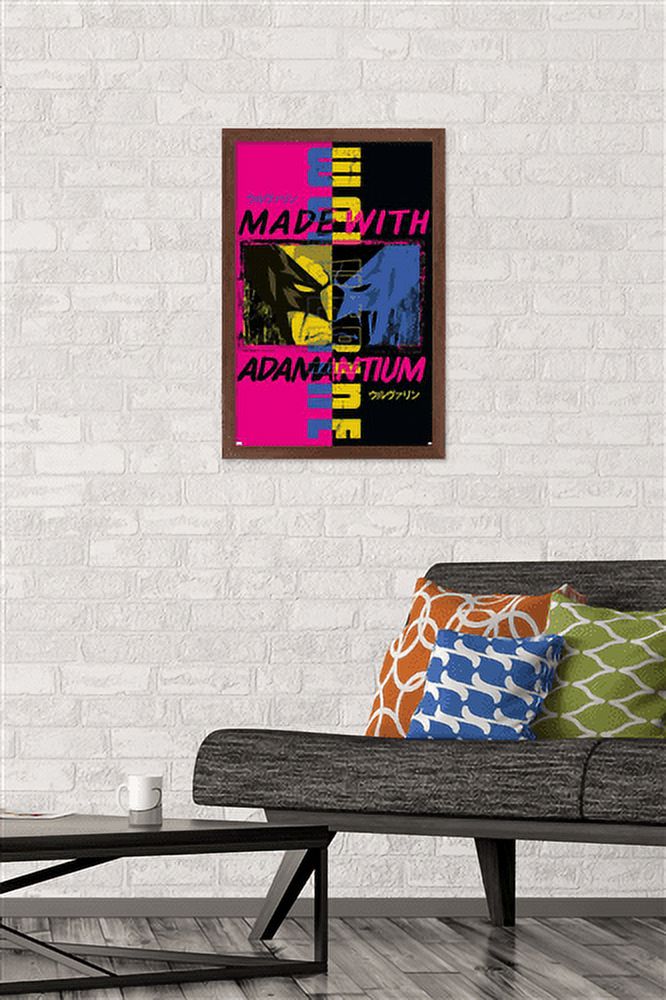 Marvel Comics - Wolverine - Made With Adamantium Wall Poster, 14.725" x 22.375", Framed