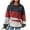 Gray, variant on IROINNID Hoodie for Women Long Sleeve Drawstring Hoodie Casual Waffle Colorblock Pullover Tops with Front Pocket,Red