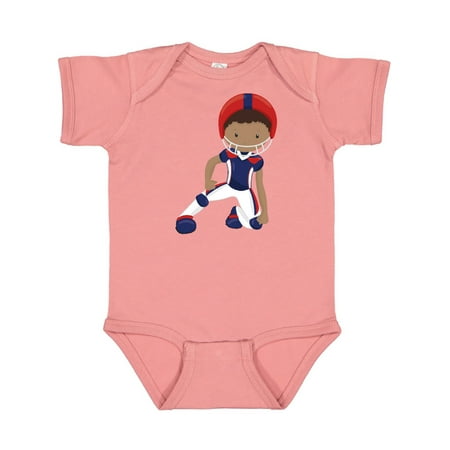 

Inktastic African American Boy Cute Boy American Football Gift Baby Boy Bodysuit