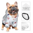 thumbnail image 3 of Fotbe Nautical Lighthouse Sailboat Sudadera con Estampado para Perros Pequeños – Suéter con Capucha para Mascotas, Tela Suave de Forro Polar con Bolsillo-X-Small, 3 of 7