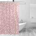 thumbnail image 2 of Coolnut White Roses Pink Shower Curtain Bathroom Decor Watercolor Shower Curtain Sets Fabric Cloth Bathroom Curtains with Hooks 60x72 Inch, 2 of 6