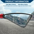 thumbnail image 3 of Unique Bargains Motorcycle Rear View Mirrors Side Rearview Mirror Adjustable Aluminum Alloy 1 Set Black Red M8/M10 Triangle Shape, 3 of 7