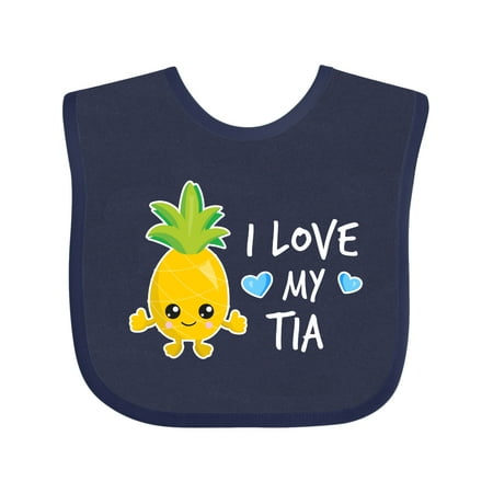 

Inktastic I Love My Tia with Pineapple Gift Baby Boy Bib