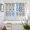 Blue, variant on Blue Mediterranean Kitchen Curtains Window Panels, Vintage Moroccan Tiles Texture Insulated Window Treatment Curtain, Grommet Curtains for Bedroom/Living Room/Bathroom, 2 Piece 42"Wx45"L