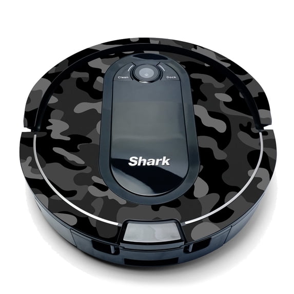 MightySkins RV1001AE-Black Camo Skin for Shark IQ Robot - Black Camo