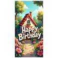 thumbnail image 2 of Happy Birthday Banner Decorative Photography Prop Party Backdrop Celebration Background Festive Colorful Garden Theme Event Home Decor Cake Table, 2 of 4