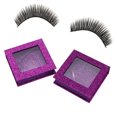 thumbnail image 4 of 3 Different Colors False Eyelashes Box, Convenient Exquisite Cosmetic Case, Outdoor for Travel Purple, 4 of 8