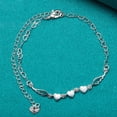 thumbnail image 2 of Pulsera de eslabones de plata de ley para mujer | Cadena pequeña ajustable | Elegante regalo de cumpleaños para San Valentín, 2 of 5