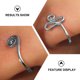 thumbnail image 2 of 2 unids Shining Forma de U Anillos de la nariz con forma de caracol Anillo de nariz En forma de serpiente Joyería de la nariz, 2 of 6