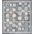 thumbnail image 2 of Crestwood Traditional Oriental 5'3'' x 7' Navy and Aqua Polyester Indoor Area Rug, 5'3'' x 7', 2 of 5