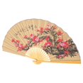 thumbnail image 2 of Oriental Wall Hanging Folding Fan Flower Pattern Paper Fan Wall Background Large Fan Craft, 2 of 4