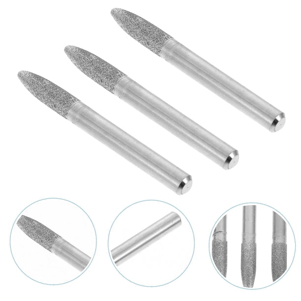 Set De 6 Forets à Polir – Tige 2,35 Mm, Pour Verre, Jade, Ongles, Manucure
