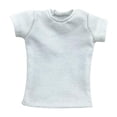thumbnail image 3 of LeeQinersw 1:6 Miniature T Shirt Doll Clothes for 12 inch Action Figures Dress up Accessory White, 3 of 8