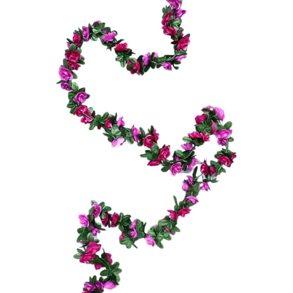Cheapark 98-Foot Artificial Rose Arch Vines Wreath - Realistic Silk Flower Garland, Flexible Design for Flower Wall Backdrops Weddings Garden Tea Parties, Romantic Valentine's Day Decor
