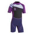 thumbnail image 3 of Traje de baño corto de una pieza de manga corta para niños y niñas, traje de baño con protección solar UPF 50+, traje de baño con protección contra sa S Macarena Traje de neopreno de manga corta para niños, 3 of 8