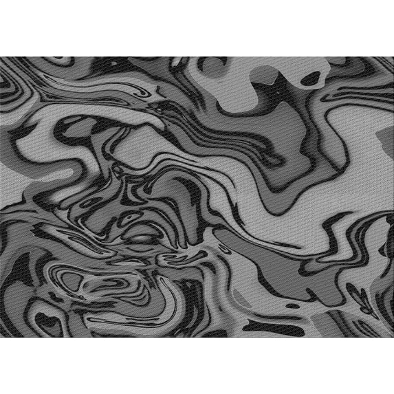 Ahgly Company Indoor Rectangle Patterned Dark Gray Black Area Rugs, 7' x 10'