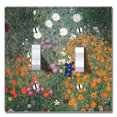 thumbnail image 1 of WIRESTER 2-Gang Toggle Wall Plate/Switch Plate Cover, Gustav Klimt Flower Garden, 1 of 6