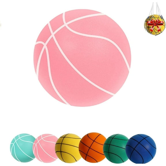 Silent Basketball Dribbling Indoor Size 6 (28.5") Size 5 (27.5") Size 3 (26.5") Hush Handle Basketball, Silent Swish, Hushhandle Silent Foam