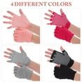 thumbnail image 5 of SEWOART Anti-Slip Yoga Gloves Cotton Silicone Acrylic for Outdoor Use Breathable Flexible Fingers 4Pairs, 5 of 8