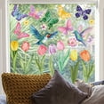 thumbnail image 6 of Homerr Spring Window Cling Reusable Window Decals 8 Sheets/Set Spring Window Colorful Flower Hummingbird Butterflies Waterproof PVC Double-sided Home Office Static Glass, 6 of 10