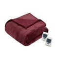 thumbnail image 5 of Beautyrest Solid Microlight/Berber Heated Blanket, Queen, Garnet, 5 of 5