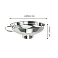 thumbnail image 3 of OAVQHLG3B Canning Funnel for Kitchen Use, Wide Mouth Food Grade Stainless Steel Funnel for Wide and Regular Mouth Jar, Deal for Filling Bottle, Liquid and Solid, 3 of 5