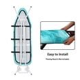 thumbnail image 4 of HELLHERO Hook and Loop Anti-Slip Ironing Board Cover 3 Fasteners Home Protective Cover Polyester Fiber Fabric 15"x54", Marble Veining, 4 of 5