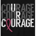 thumbnail image 2 of Courage Breast Cancer Awareness Zip Hoodie Sweatshirt Women Brisco Brands S, 2 of 6