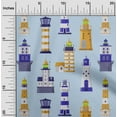 thumbnail image 2 of oneOone Polyester Spandex Gamboge Yellow Fabric Sea Lighthouse Sewing Craft Projects Fabric Prints By Yard 56 Inch Wide, 2 of 5