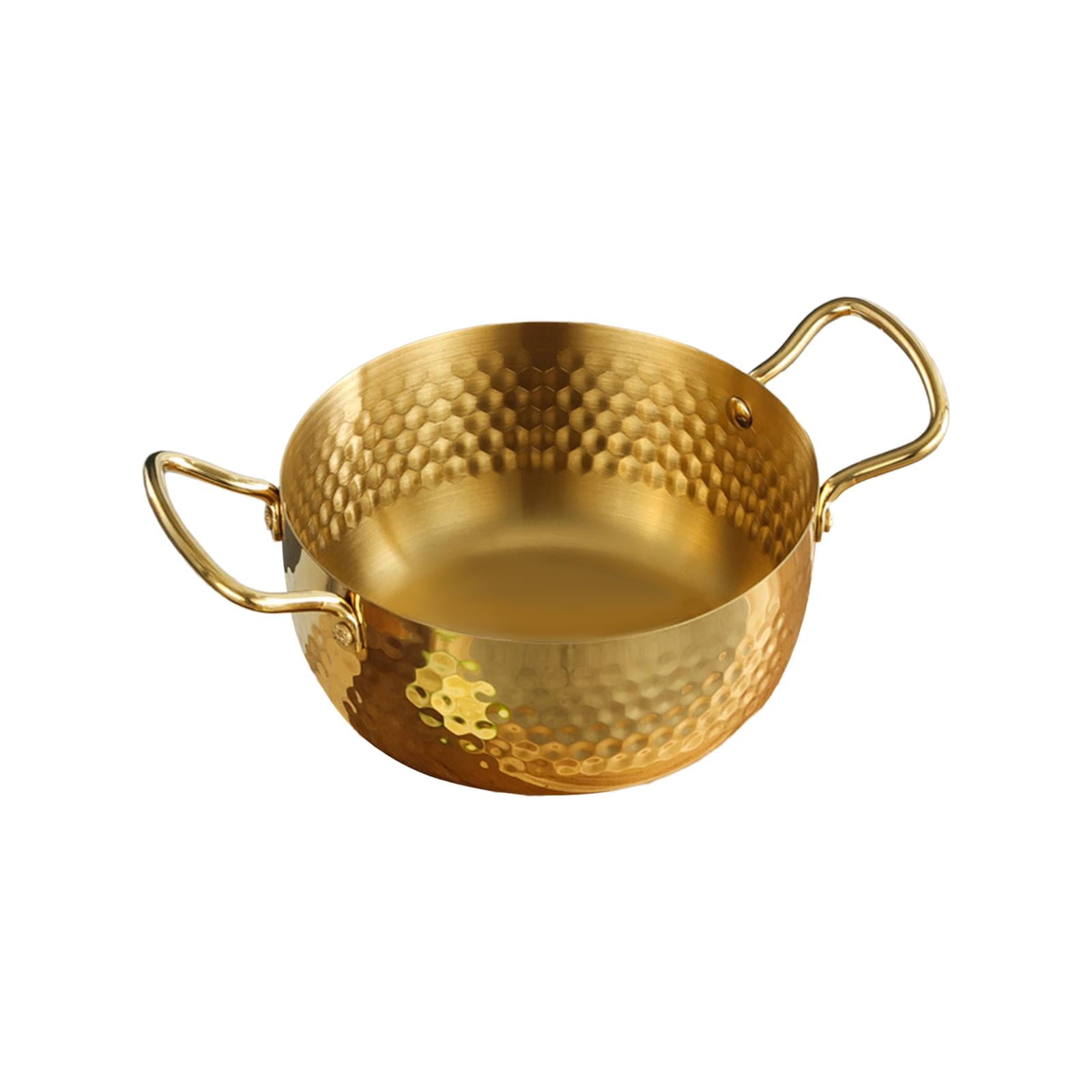 Korean Ramen Pot Korean Noodle Pot Portable Nonstick Stainless Steel Stockpot Instant Noodle Pots for Pasta Soup Home Outdoor 22cm