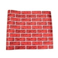 thumbnail image 2 of 24" x 60" Red Ridged Brick Wall Printed Christmas Holiday Backdrop, 2 of 3
