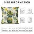 thumbnail image 5 of COMIO T&amp;H XHome Throw Pillow Covers Decorative Square Throw Pillowcase Indoor/Outdoor Hand Drawn Summer Watercolor Yellow Pineapple Pillow Cover Cushion Case for Couch Sofa Bedroom Car, 5 of 5