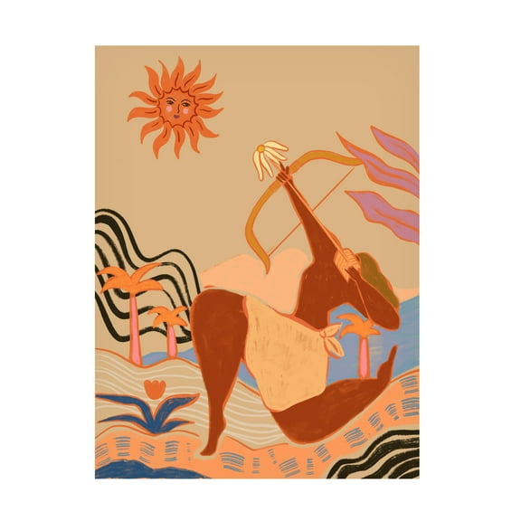 Trademark Fine Art Arty Guava Bow And Arrow Canvas Wall Art