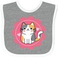 thumbnail image 3 of Inktastic Calico Cat Little Girl Kitten Girls Baby Bib, 3 of 4