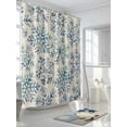 thumbnail image 5 of Blue Snowflake Christmas Waterproof Fabric Shower Curtain, Xmas Snowflake Vintage Shower Curtain for Bathroom Curtains Bathtubs Hotel Washable Shower Curtains with 12 Hooks Extra Long 72x84, 5 of 6