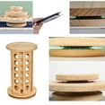 thumbnail image 3 of Plato giratorio Lazy Susan, rodamiento de bolas de acero de rotación suave, perfil bajo para uso multifuncional, proyectos de decoración de bricolaje, galvanizado, resistente a la corrosión, 3,7" x, 3 of 6