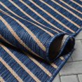thumbnail image 4 of Well Woven Linden Blue Indoor/Outdoor Stripes Geometric 5x7 (5'3" x 7'3") Area Rug, 4 of 8