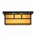 thumbnail image 6 of Meyda Tiffany 153662 Hyde Park Double Bar Mission 4 Light 23" Wide Flush Mount Square, 6 of 7