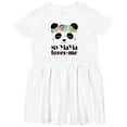 thumbnail image 3 of Inktastic My Yiayia Loves Me Yia Yia Bear Girls Toddler Dress, 3 of 5