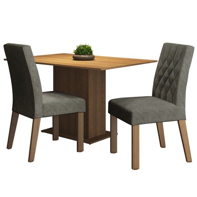 Juego de Comedor Madesa Tainá MP con Mesa y 2 Sillas