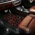 thumbnail image 6 of Naloa Hot Chili Car Foot Mat Set of 4 Pieces - Universal Floor Liner Neoprene Full Set Floor Mats for Cars Trucks SUV, 6 of 7