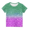 thumbnail image 4 of Nskgu Girls Casual Short Sleeve T Shirts Printed Tee Blouse Kids Loose Tunic Tops Summer Tops for Kids Size 3-12 Years under $10, 4 of 4