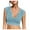 Blue, variant on Timegard Going out Tops for Women Notched V Neck Sleeveless Crop Top Solid Color Slim Fitting Comfy Top