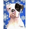 thumbnail image 1 of Carolines Treasures RDR3003CHF Tonnelier Hiver Flocons de Neige Boxer Drapeau Toile Maison Taille, 1 of 4