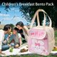 thumbnail image 4 of Bolso Kawaii Lindo Bolso Aislada Lunch Box Portable Mujeres Kid Cooler Lunch Bag (Blanco), 4 of 5