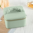 thumbnail image 4 of Meitianfacai European Hand Carry Jewelry Box With High Appearance Value And Large Capacity Ring Necklace Jewelry Box Solid Color With Metal Zipper, 4 of 6