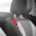 thumbnail image 4 of YSNOOWE 1Pcs Red Suede Back Seat Car Organizer for Hanging Storage Simple Design, 4 of 8