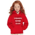 thumbnail image 4 of My Strength My Father My Glory Jesus Youth Hoodie Boy Girl Teen Brisco Brands S, 4 of 6